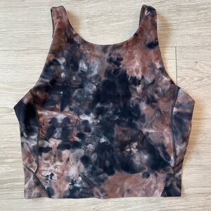 NEW Lululemon (6) Align Women's High-Neck Tank Top, Pink Print Crop Bra